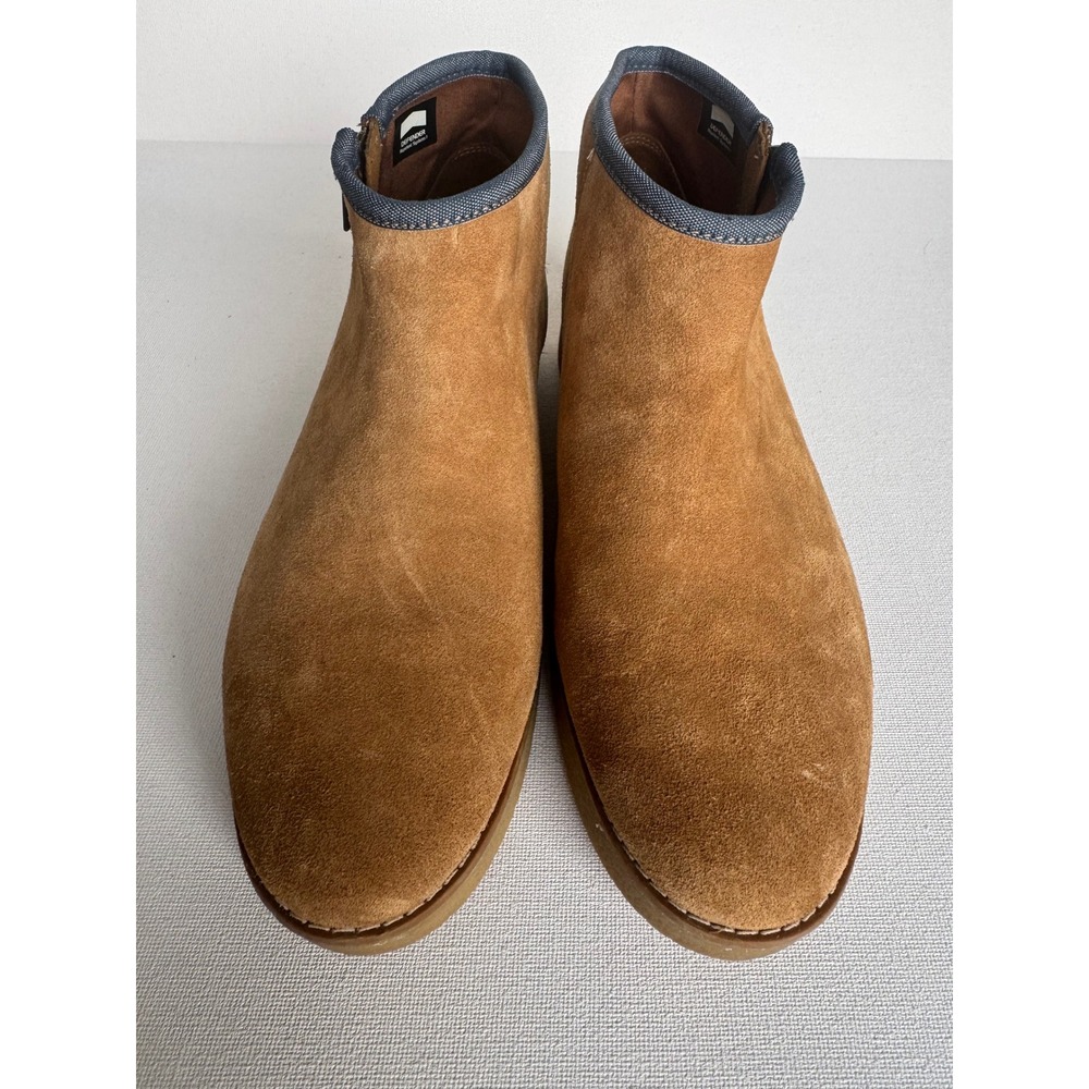 Timberland‎ Paxton Hill Suede Ankle Boots Women's 8 Brown with Denim Trim A1MY4